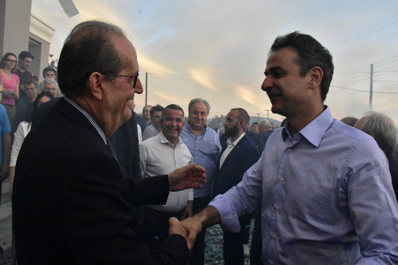 Ο Παναγιώτης Νίκας υποδέχεται στο Αργος τον Κ.Μητσοτάκη