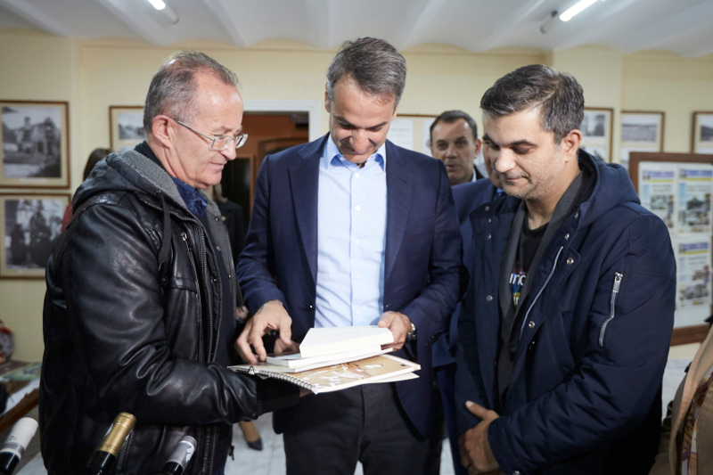 Ο Κυριάκος Μητσοτάκης στη Δράμα