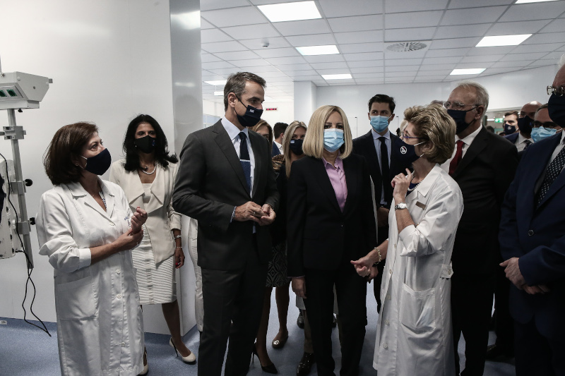 Κυριάκος Μητσοτάκης Φώφη Γεννηματά και Δημήτρης Βίτσας 