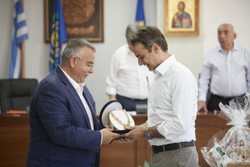 Ο Κυριάκος Μητσοτάκης ανακηρύχθηκε επίτιμος δημότης του νησιού