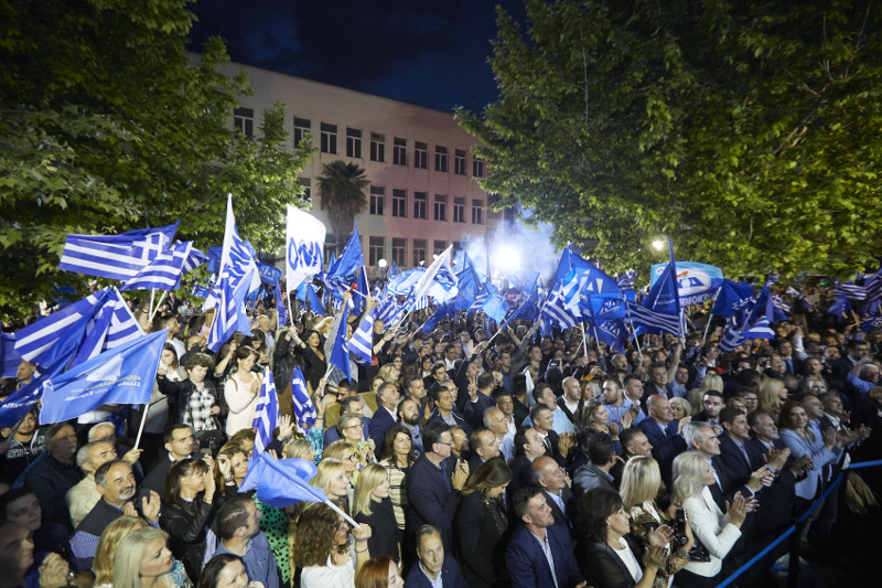 Η μεγάλη συγκέντρωση του Κυριάκου Μητσοτάκη στην Λάρισα