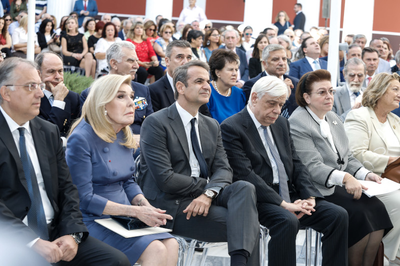 Τάκης Θεοδωρικάκος, Μαριάννα Βαρδινογιάννη, Κυριάκος Μητσοτάκης, Προκόπης Παυλόπουλος, Λίνα Μενδώνη