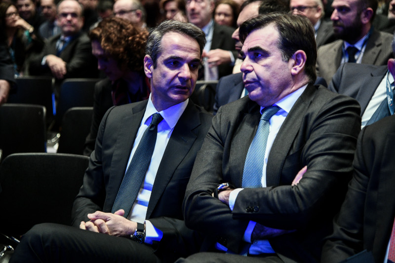 Ο Κυριάκος Μητσοτάκης με τον Μαργαρίτη Σχοινά