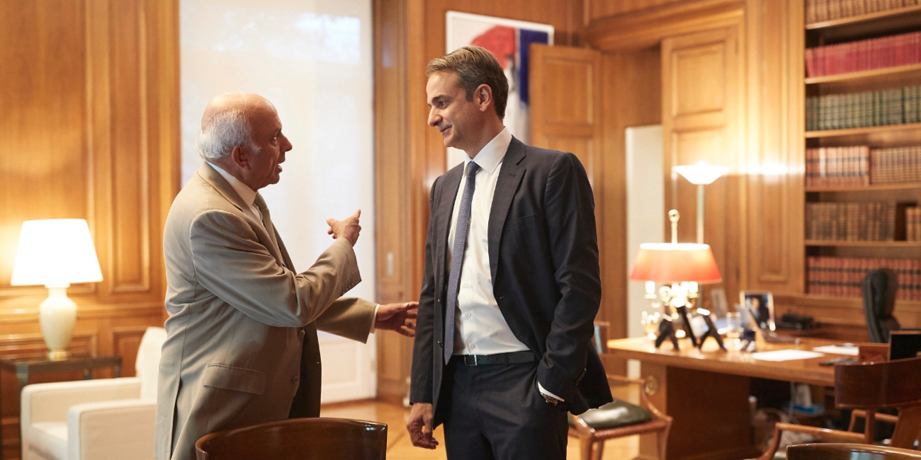 Prem Watsa και Κυριάκος Μητσοτάκης