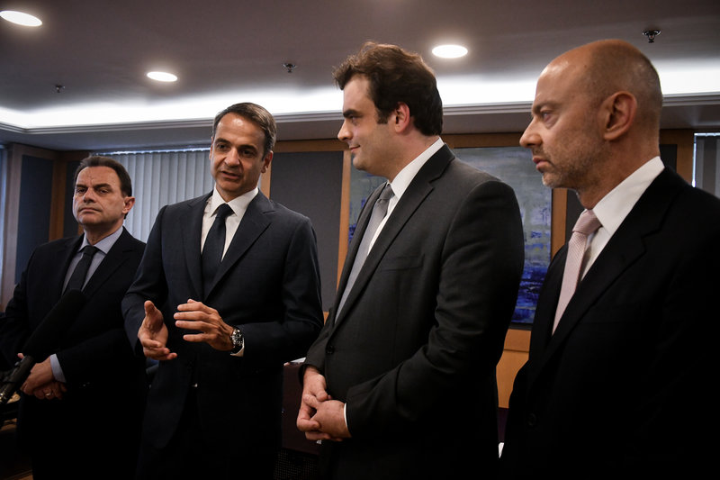 Επίσκεψη του πρωθυπουργού Κυριάκου Μητσοτάκη, στο Υπουργείο Ψηφιακής Πολιτικής