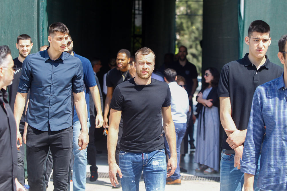 Παίκτες της ομάδας μπάσκετ του Παναθυηναϊκού