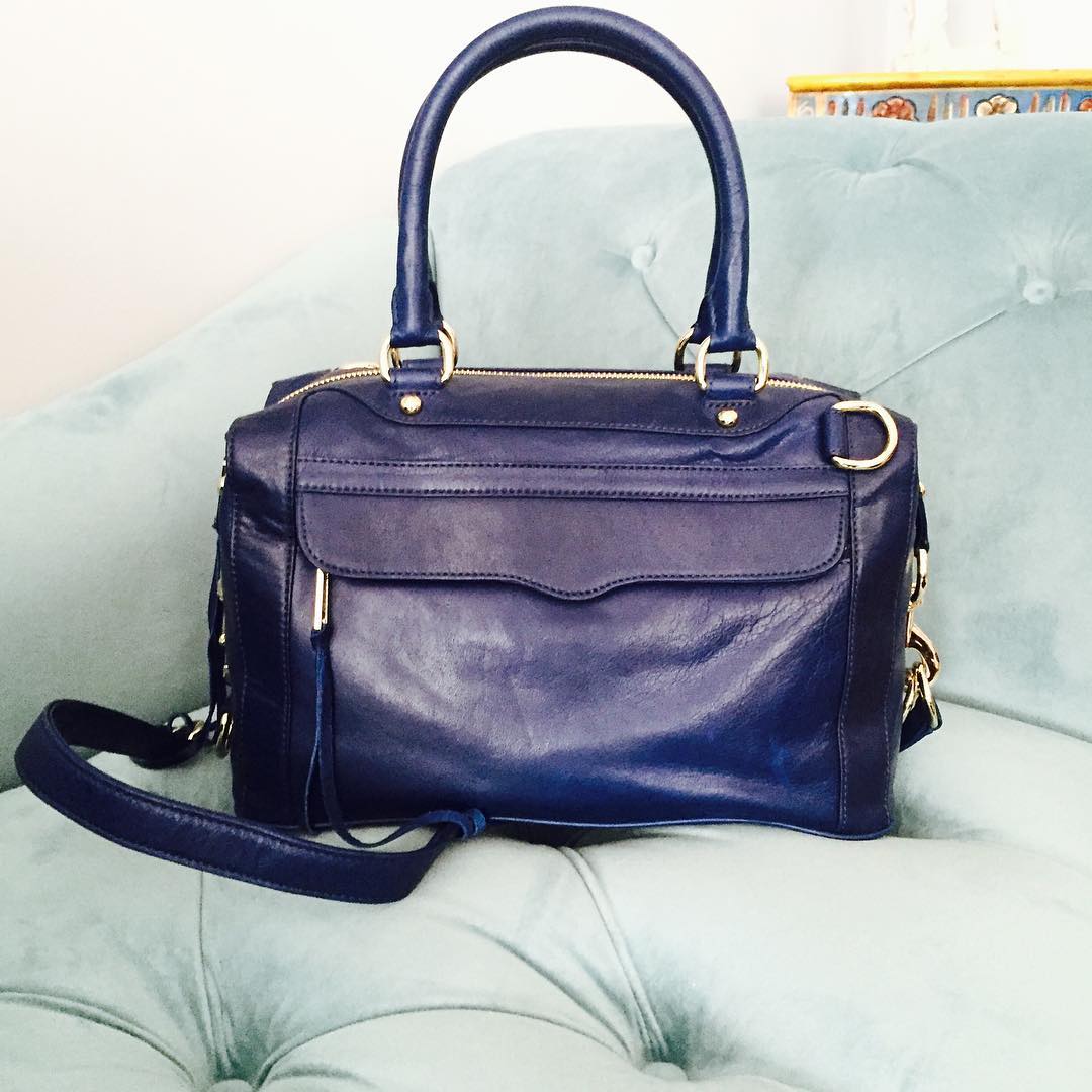 morning after bag blue rebecca minkoff