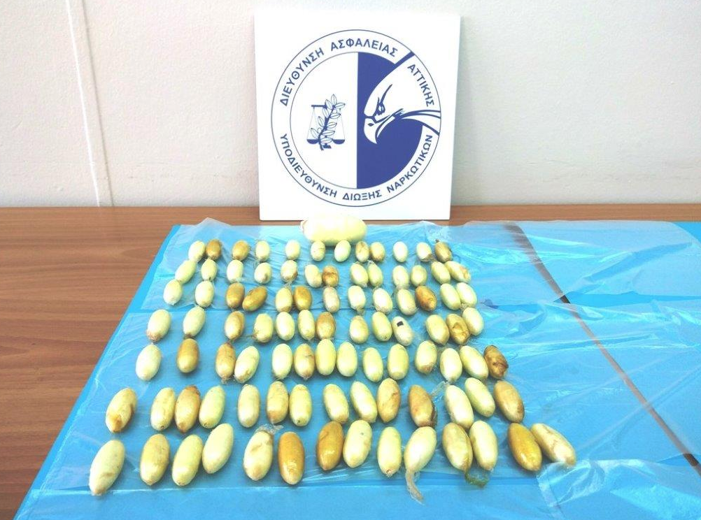 Τα ναρκωτικά που μετέφερε η 32χρονη στο Ελευθέριος Βενιζέλος