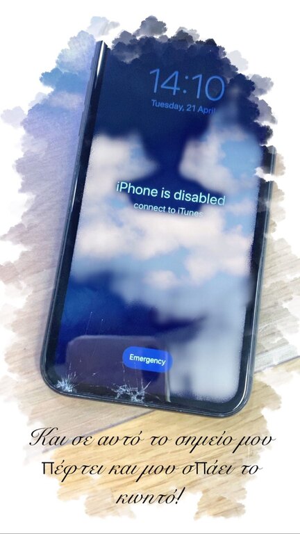 Νικολέττα Ράλλη σύννεφο στις φωτογραφίες της