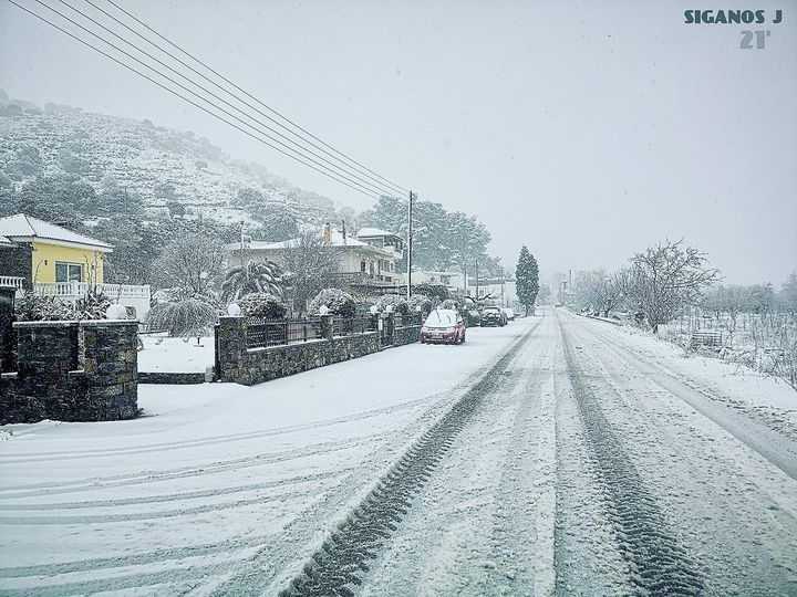 Κρήτη | Τα πρώτα χιόνια σε Χανιά, Ανώγεια και Οροπέδιο Λασιθίου | Photos 6 oropedio xionia siganos