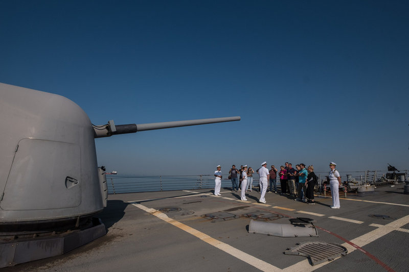 Πάνω στο αντιτορπιλικό USS MCFAUL