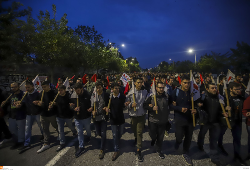 Πορεία για την 46η επέτειο του Πολυτεχνείου στη Θεσσαλονίκη / Φωτογραφία: INTIME NEWS
