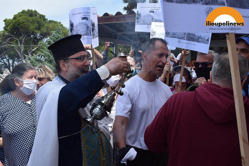 Ενταση έξω από τον ναό του Προφήτη Ηλία στην Ηλιούπολη