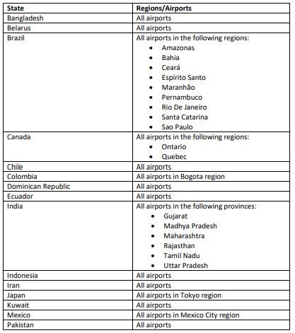 Κορωνοϊός: Μαύρη λίστα αεροδρομίων/χωρών της ΕΕ