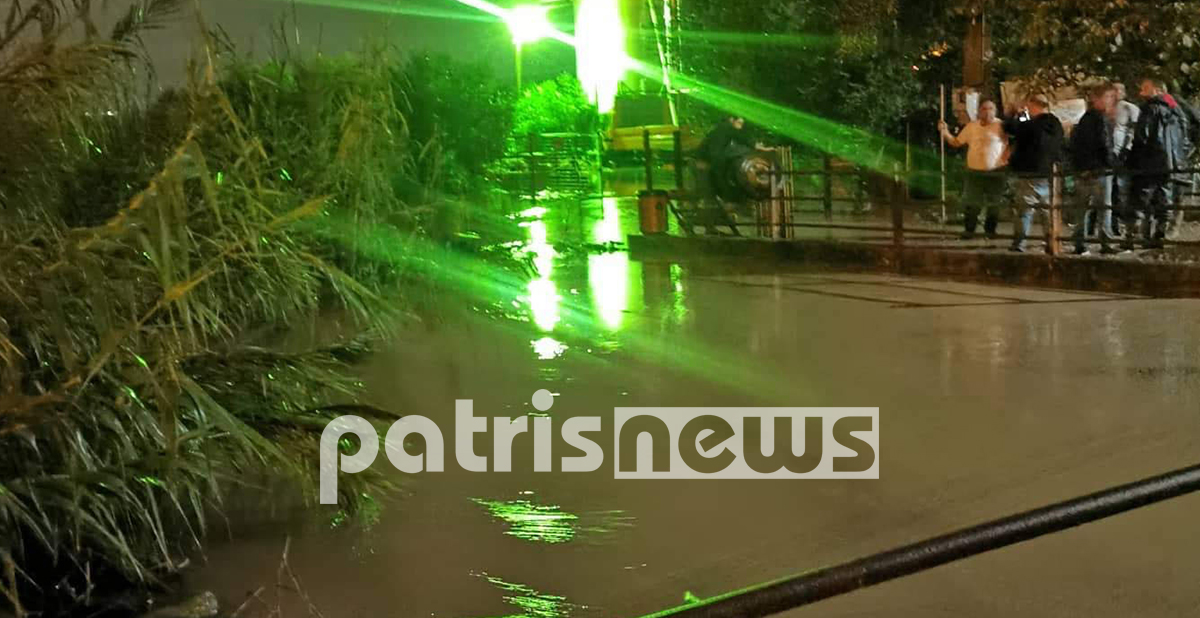 Πύργος Ηλείας: Πλημμυρισμένα σπίτια και δρόμοι