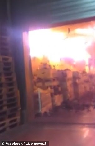 Πυρκαγιά σε αποθήκη κρασιού