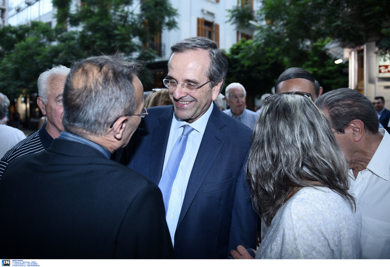 Ο Αντώνης Σαμαράς στην εκδήλωση του Δημήτρη Σταμάτη