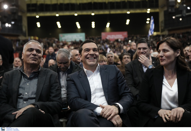 Πάνος Σκουρλέτης, Αλέξης Τσίπρας, Μπέττυ Μπαζιάνα