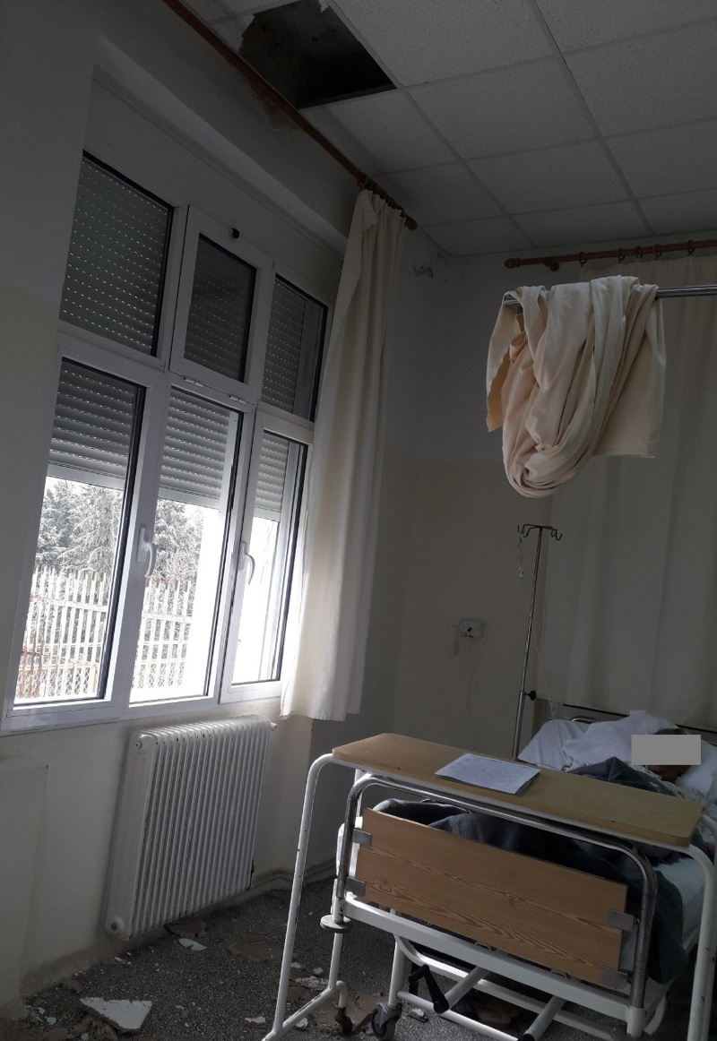 Σοβάδες σε δωμάτιο νοσοκομείου