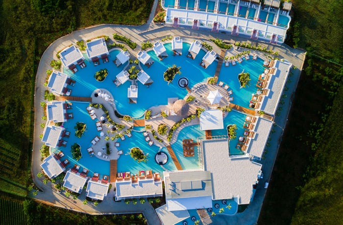 Το Stella Island Luxury Resort από ψηλά