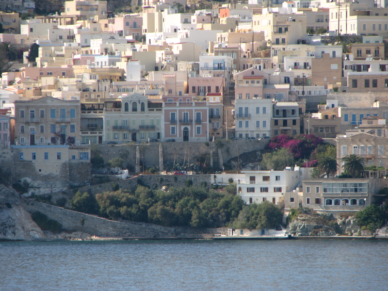 Άποψη της Ερμούπολης από το πλοίο