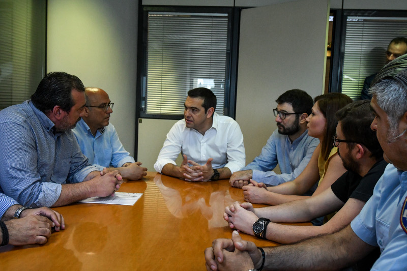 Επίσκεψη του Αλέξη Τσίπρα στη δημοτική Αστυνομία