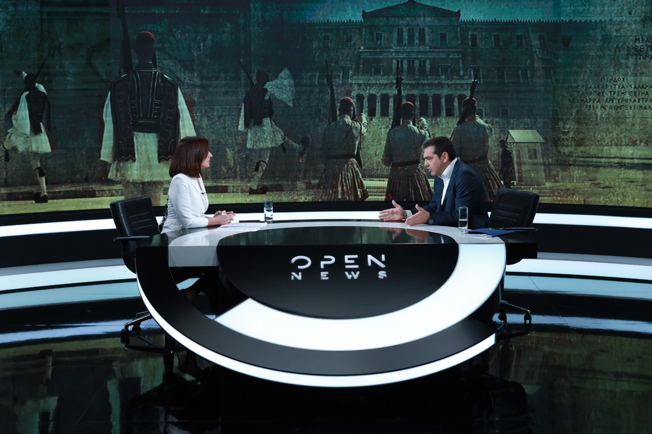 Ο Αλέξης Τσίπρας δίνει συνέντευξη στο Open