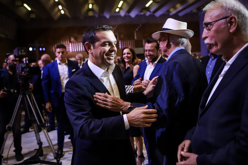 Αλέξης Τσίπρας,Βασίλης Βασιλικός, Δημήτρης Βίτσας στη ΔΕΘ 2019