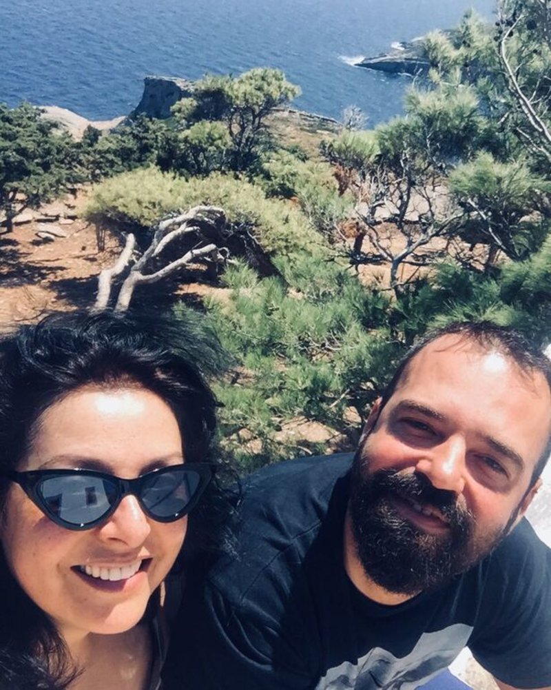 Η Βασιλική Ανδρίτσου με τον σύζυγό της Νίκο Συμεωνίδη