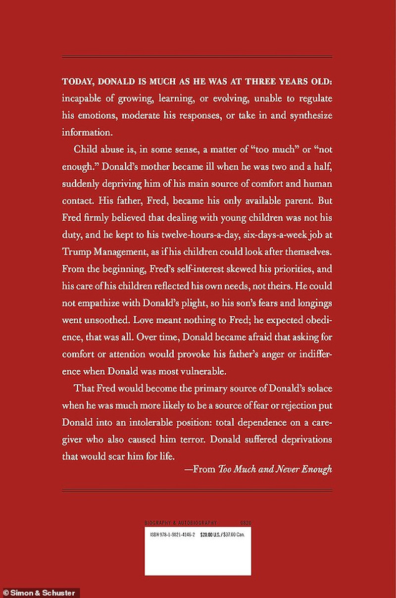 Το βιβλίο Too Much and Never Enough: How My Family Created the World's Most Dangerous Man
