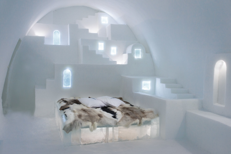«White Santorini» ονομάζεται αυτό το δωμάτιο και θυμίζει όντως το ελληνικό νησί 