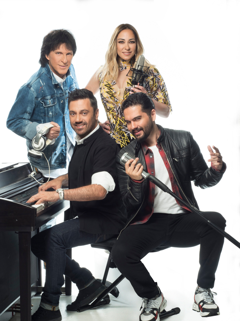 Οι κριτές του X-Factor, Μελίνα Ασλανίδου, Γιώργος Θεοφάνους, Μιχάλης Τσαουσόπουλος και Χρήστος Μάστορας
