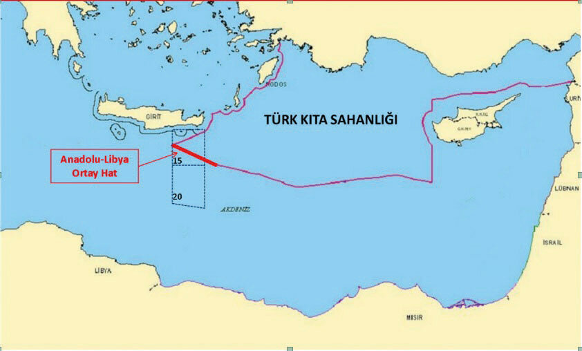 Tο τεμάχιο 15 κάτω από την Κρήτη