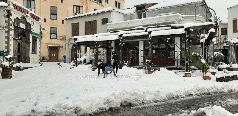 Χιόνια στη Λήμνο