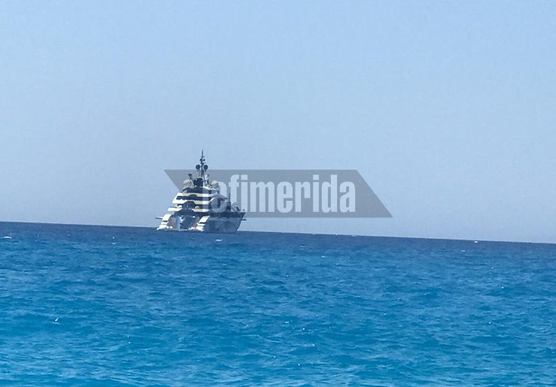 Το γιοτ του Εμίρη του Κατάρ εθεάθη στα ανοιχτά του Ιονίου κοντά στη Ζάκυνθο