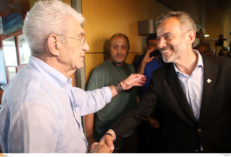 Ο Γιάννης Μπουτάρης με τον Κωνσταντίνο Ζέρβα