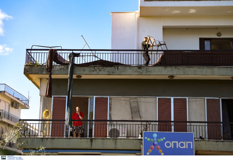 Καταστροφές από την κακοκαιρία στο Νέο Ηράκκλειο