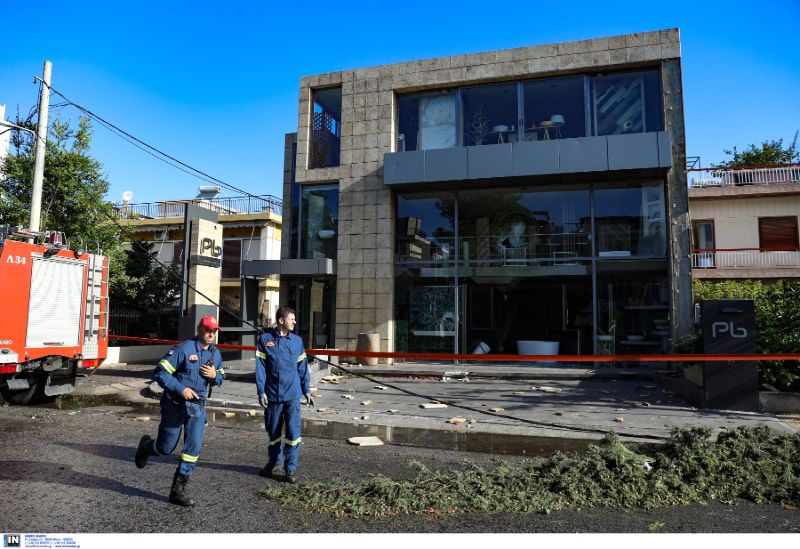 Καταστροφές από την κακοκαιρία στο Νέο Ηράκκλειο