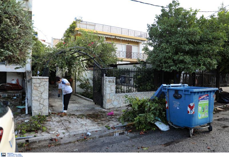 Καταστροφές από την κακοκαιρία στο Νέο Ηράκκλειο