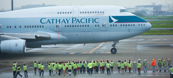 AÎµÏÎ¿ÏƒÎºÎ¬Ï†Î¿Ï‚ Ï„Î·Ï‚ Cathay Pacific / Î¦Ï‰Ï„Î¿Î³ÏÎ±Ï†Î¯Î±: Facebook