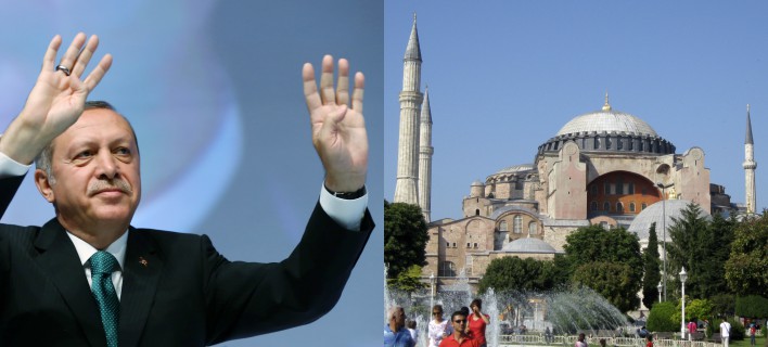 Απίστευτη πρόκληση Ερντογάν: Θα προσευχηθεί μoυσουλμανικά στην Αγιά Σοφιά την Μ. Παρασκευή