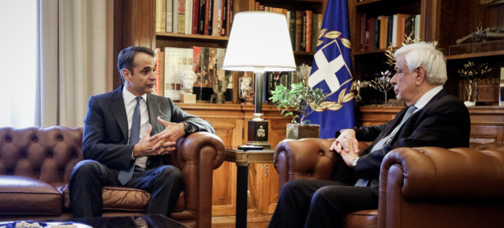 Μητσοτάκης-Παυλόπουλος -Φωτογραφία Eurokinissi