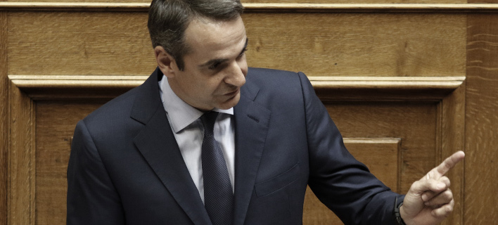 Ο Κυριάκος Μητσοτάκης στη Βουλή