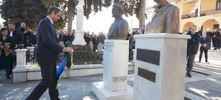 Στη Σιάτιστα ο Κυριάκος Μητσοτάκης/ Φωτογραφία: Twitter