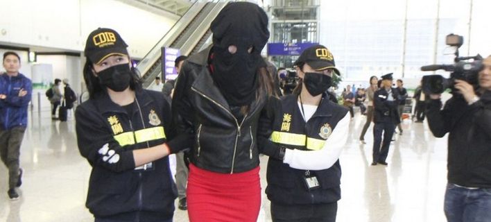 Η Ειρήνη κατά τη σύλληψή της, τον Νοέμβριο του 2017