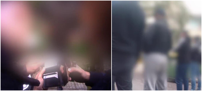 Ο Ρουβίκωνας Îλεγξε ταυτότητες αστυνομικών στου ΖωγÏάφου -ΦωτογÏαφία: liveleak