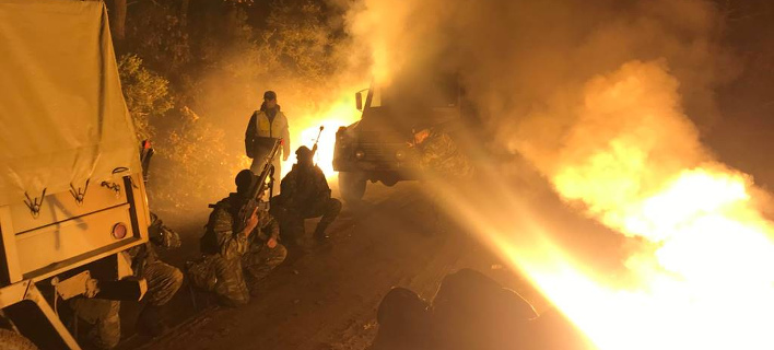 Στιγμιότυπο από τη νυχτεÏινή εκπαίδευση/ ΦωτογÏαφία: ΓΕΣ