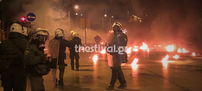 Νύχτα επεισοδίων στη Θεσσαλονίκη/ Φωτογραφία: thestival