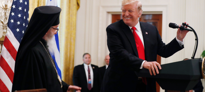 Ο Ντόναλντ Τραμπ στην εκδήλωση της 25ης Μαρτίου (Φωτογραφία: AP Photo/Jacquelyn Martin)