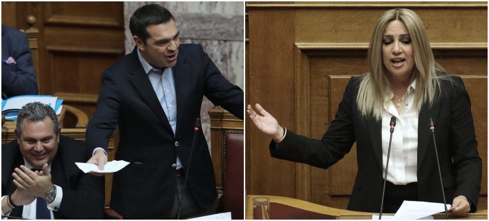 ΑγÏια κόντÏα Γεννηματά (δεξιά) με τον Αλ. ΤσίπÏα και τον Î . ΚαμμÎνο με φόντο τις ÎÏευνες για Σημίτη -ΦωτογÏαφίες: Intimenews/ΛΙΑΚΟΣ ΓΙΑÎÎΗΣ